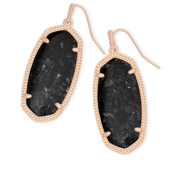 KENDRA SCOTT
Elle Rose Gold - Black Granite Earrings - Picture 2 of 2